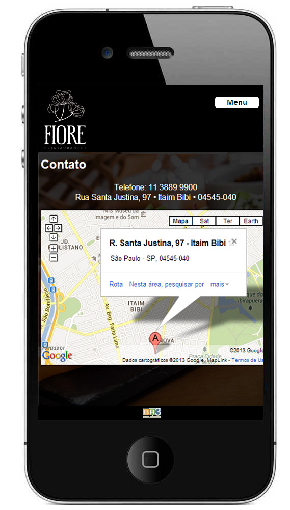 Site Mobile Fiore Restaurante