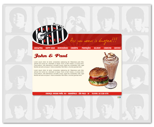 Site Jonh & Paul Burger