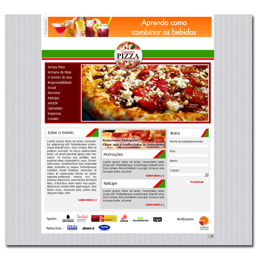 Site Sampa Pizza