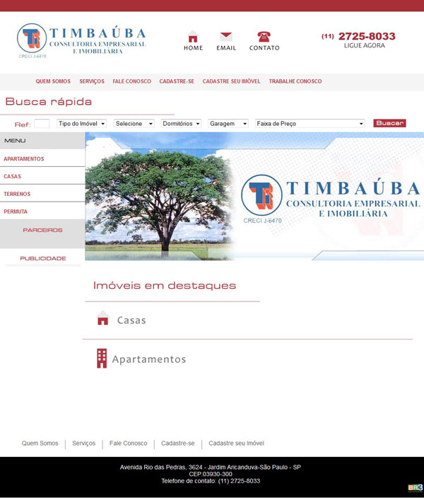 Site Timbauba Imóveis