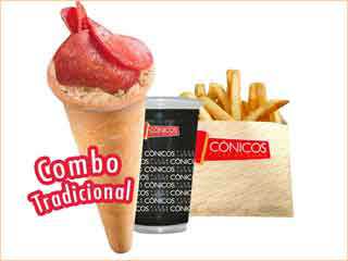 Cônicos - Pizza em Cone - Shopping Ibirapuera
