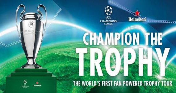 Heineken traz taça da UEFA Champions League em exposição gratuita no MUBE Eventos BaresSP 570x300 imagem