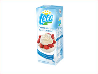 Leco lança o creme de leite pasteurizado, um novo conceito em produto lácteo Leco lança o creme de leite pasteurizado, um novo conceito em produto lácteo
