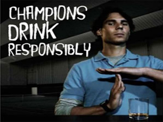 Rafael Nadal e Bacardi limited lançam campanha Campeões Bebem com Responsabilidade