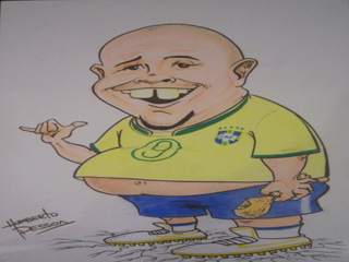 Exposição Show D Bola: Caricaturas Legendadas no Shopping D