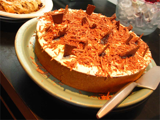 Torta Ganache de banana, a sobremesa mais pedida do Trio Torta Ganache de banana, a sobremesa mais pedida do Trio