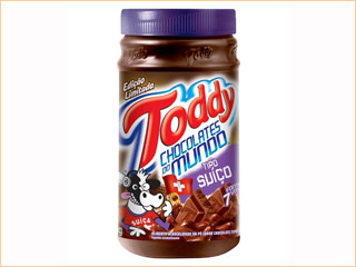 Toddy Chocolates do Mundo nos sabores Tipo Suíço e Tipo Italiano