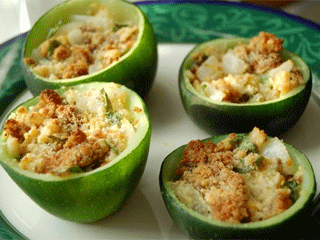 Abobrinhas redondas são opção para pratos saborosos e decorados