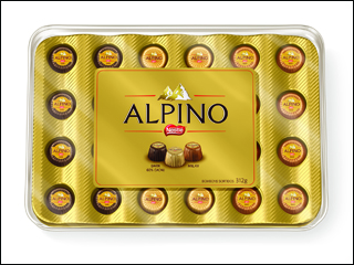 Bombom Alpino chega ao mercado em embalagem para presentear Bombom Alpino chega ao mercado em embalagem para presentear