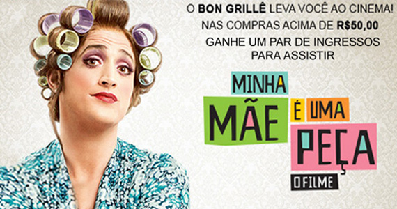 Bon Grillê lança promoção para o filme Minha Mãe é uma Peça Eventos BaresSP 570x300 imagem