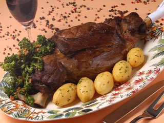 Ceia de Natal no La Terrina: Cabrito ao forno