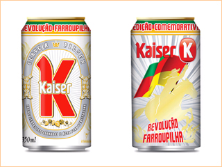 Kaiser lança lata temática em homenagem à Revolução Farroupilha Kaiser lança lata temática em homenagem à Revolução Farroupilha