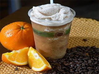 Suco de laranja com café Suco de laranja com café