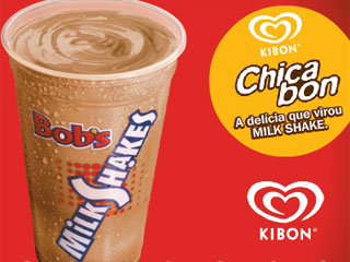 Chicabon agora vira milk shake no Bob s!