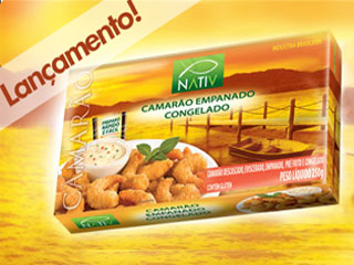 Nativ Pescados lança camarão empanado Nativ Pescados lança camarão empanado