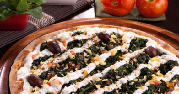 Família Presto oferece opção de Pizza de espinafre com ricota de búfala