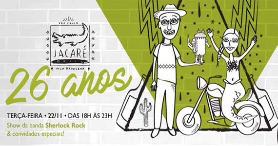 O casal Marcelo “Jacaré” e Cintia, donos do Jacaré Grill, comemoraram 26 anos do estabelecimento com grande festa O casal Marcelo “Jacaré” e Cintia, donos do Jacaré Grill, comemoraram 26 anos do estabelecimento com grande festa