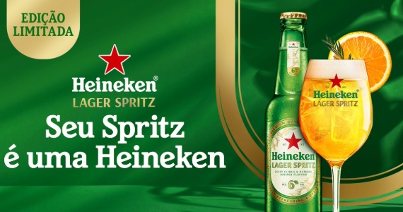 Heineken aposta em refrescância e lança Lager Spritz, nova proposta para o verão