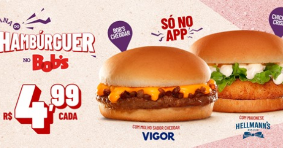 Dia do Hambúrguer: Bobs oferece sanduíches por apenas R$4,99