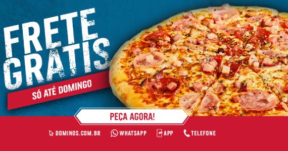Domino's Pizza oferece frete grátis para os consumidores Eventos BaresSP 570x300 imagem