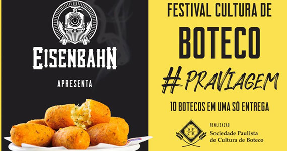 3º Festival Cultura de Boteco #Praviagem leva opções de Botecos clássicos e premiados para a casa dos paulistanos