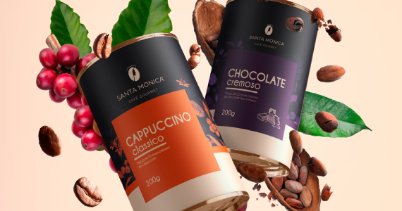 Santa Monica lança Capuccino Clássico e Chocolate Cremoso Eventos BaresSP 570x300 imagem