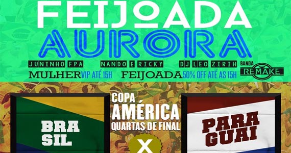 Bar Aurora oferece feijoada com muita música e transmissão da Copa América Eventos BaresSP 570x300 imagem