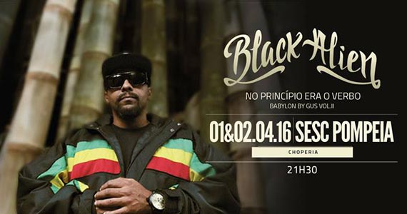 Black Alien apresenta seu novo álbum em show que acontece no Sesc Pompeia