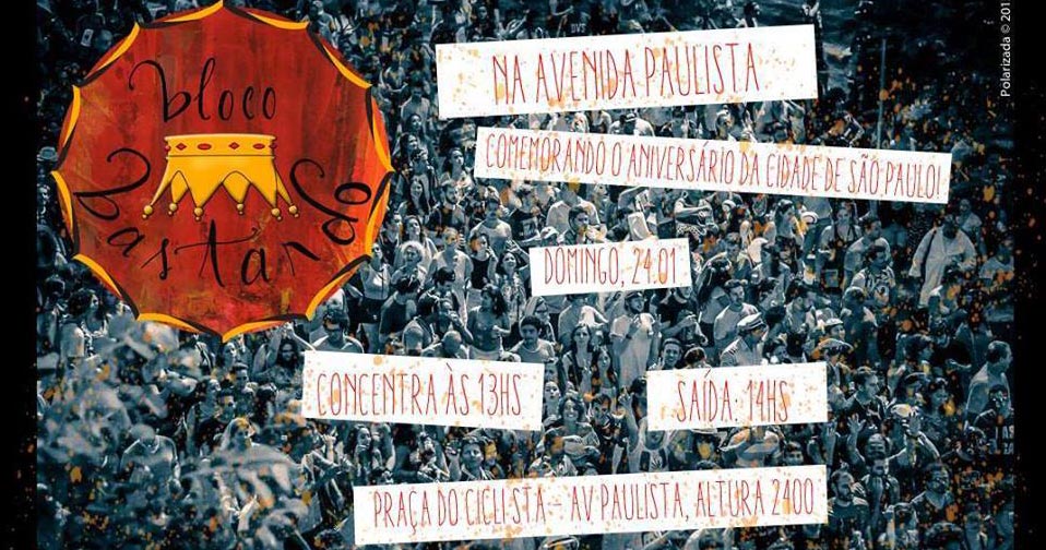 Bloco de Carnaval Bastardo arrasta foliões dia 24 de Janeiro em São Paulo Bloco de Carnaval Bastardo arrasta foliões dia 24 de Janeiro em São Paulo