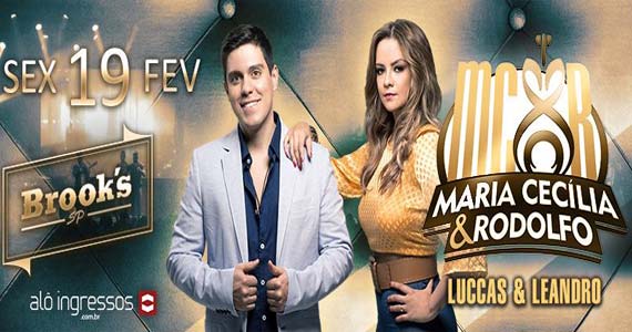 Brooks realiza show da dupla Maria Cecília e Rodolfo com show 