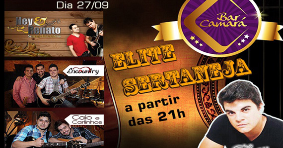 Sertanejo com convidados especiais no palco do Bar Camará