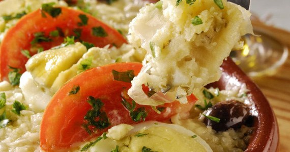 Elidio Bar, localizado na Mooca, oferece para o almoço delicioso Bacalhau