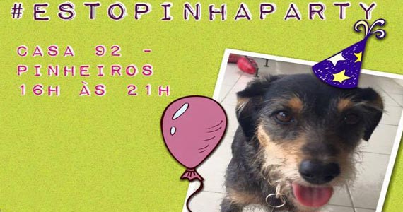 Casa 92 recebe festa da cachorra Estopinha em comemoração aos 2 milhões de fãs no Facebook Eventos BaresSP 570x300 imagem