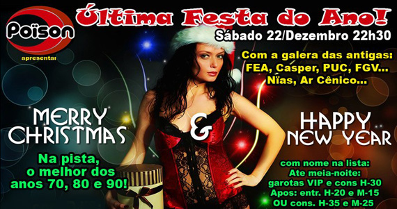 Poison apresenta no sábado a última Festa do Ano