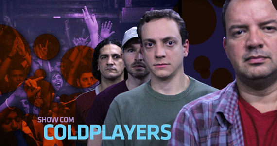 Apresentação da banda Coldplayers no palco do Na Mata Café