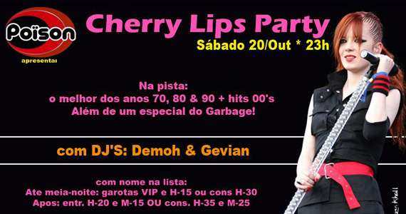 Poison Bar e Balada apresenta a Festa Cherry Lips Party Eventos BaresSP 570x300 imagem