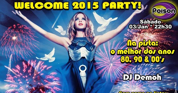 Festa Wealcome 2015 Party com DJ Demoh no Poison Bar e Balada Eventos BaresSP 570x300 imagem