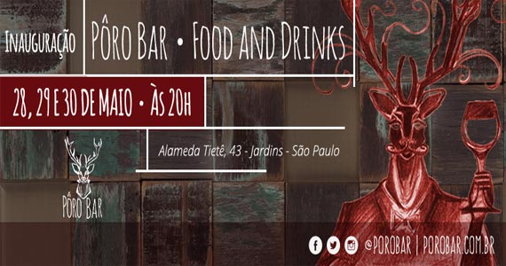 Porô Bar realiza Festa de Inauguração com um cardápio especial