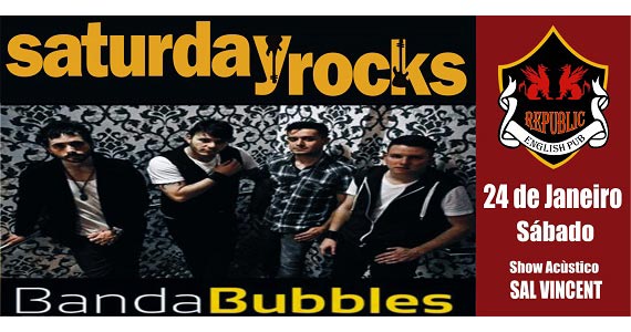 Sal Vincent e banda Bubbles com muito pop rock no Republic Pub Eventos BaresSP 570x300 imagem