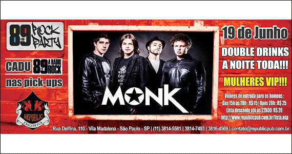 Republic Pub embala a notie ao som da banda Monk (Jogo Inglaterra x Uruguai) - Rota do Rock Eventos BaresSP 570x300 imagem