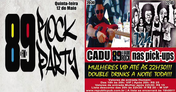 DJ Cadu e banda Vih comandam a noite com pop rock no Republic Pub Eventos BaresSP 570x300 imagem