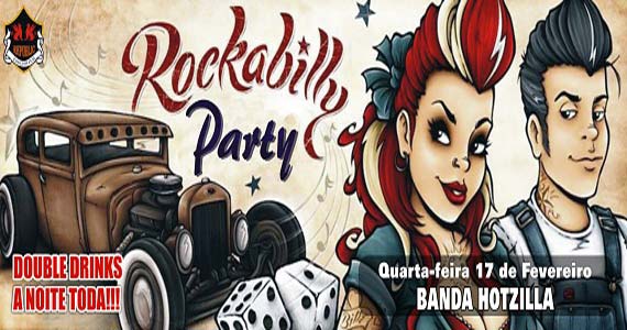 Banda Hotzilla comanda a quarta-feira de Rockabilly Party no Republic Pub Banda Hotzilla comanda a quarta-feira de Rockabilly Party no Republic Pub