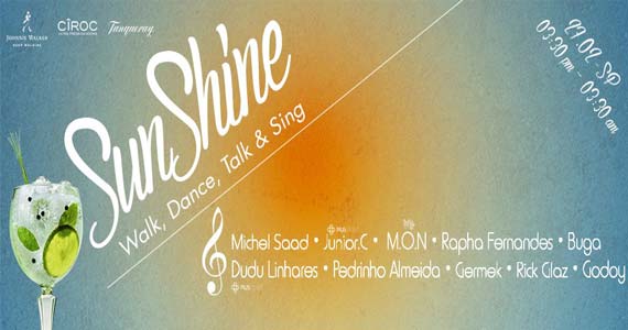 Nova festa Sunshine com line-up especial na Arena Neymar Jr. Nova festa Sunshine com line-up especial na Arena Neymar Jr.