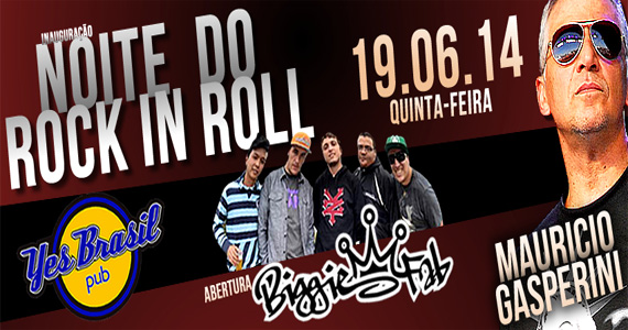 Noite do Rock In Roll com o cantor Mauricio Gasperini no palco do Yes Brasil Pub Eventos BaresSP 570x300 imagem