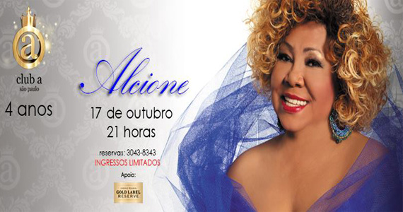 Alcione faz show especial no Club A São Paulo nesta quinta-feira Alcione faz show especial no Club A São Paulo nesta quinta-feira