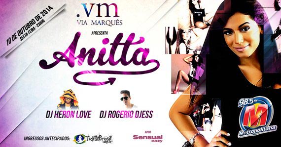 Anitta se apresenta nesta sexta-feira na Via Marquês da Barra Funda Eventos BaresSP 570x300 imagem