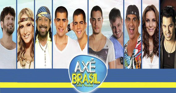 Principais nomes do axé estrelam festival Axé Brasil São Paulo no Anhembi Parque Principais nomes do axé estrelam festival Axé Brasil São Paulo no Anhembi Parque