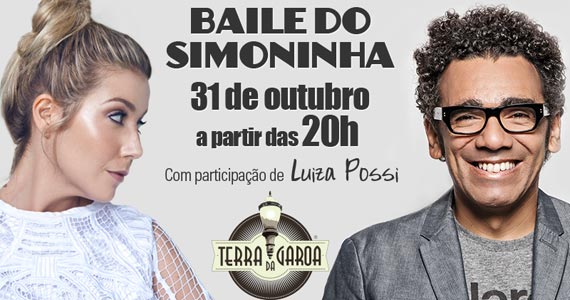 Baile do Simoninha com participação especial de Luiza Possi no Terra da Garoa Eventos BaresSP 570x300 imagem