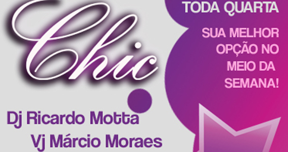 Festa CHIC! anima o meio da semana na Bubu com o DJ Ricardo Motta