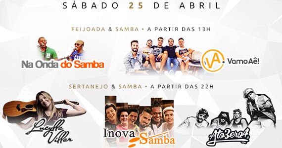 Show da banda Na onda do Samba e convidados agita o Bar Santa Julia Eventos BaresSP 570x300 imagem